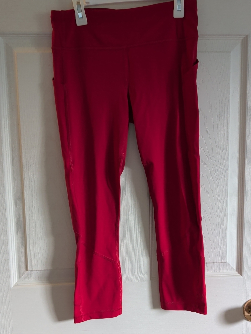 lululemon athletica Bright Red Capri Leggings